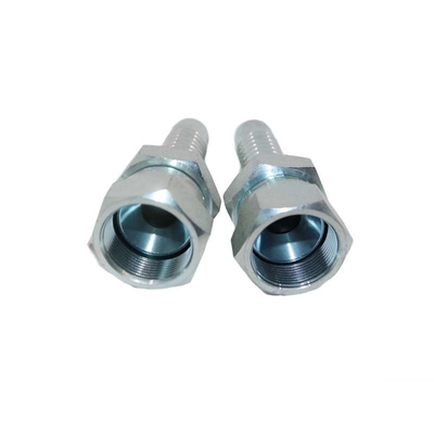 Fittings 74 Degree Hydraulic Hose Nipple Female Barb Joint Double Hexagon 26711D