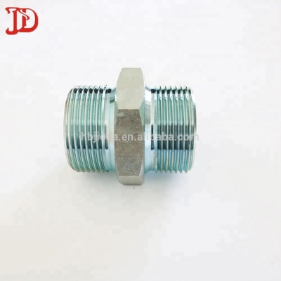 High quality Hydraulic Union Fitting Zinc plated 1B Bsp Male 60 Cone pipe Adapter
